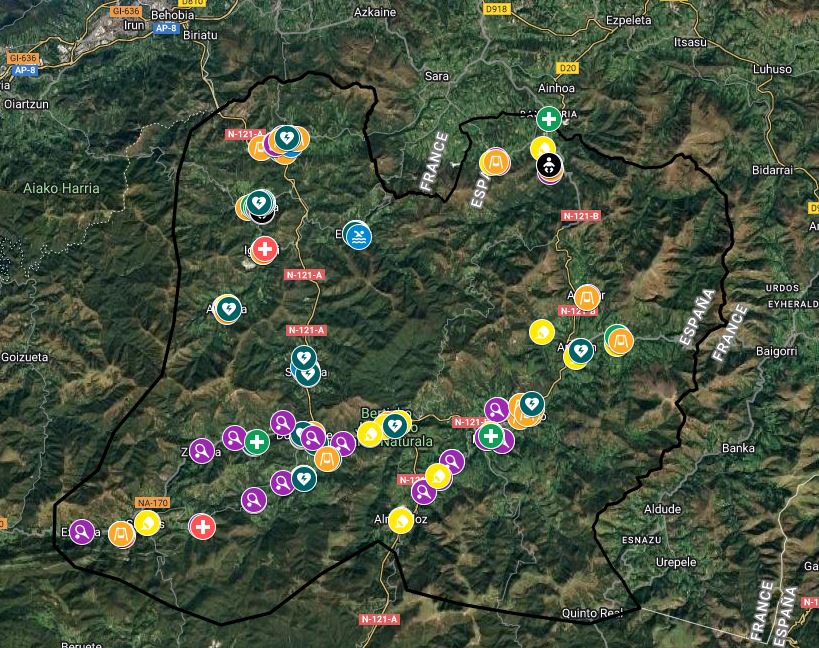 Eskualdeko haur eta gurasoendako gida mapa